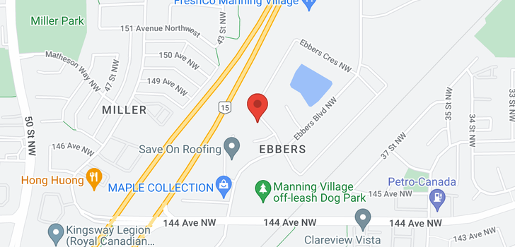map of 827 EBBERS CR NW